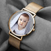 Bild von Benutzerdefinierte Frauen gravierte Rose Gold Armband Foto Uhr