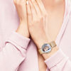 Image de Montre photo gravée pour femme en or rose avec bracelet personnalisé
