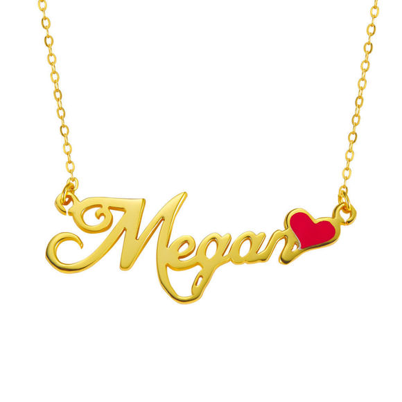 Image de Nom personnalisé collier avec pierre de naissance personnalisée, cadeau d'anniversaire - or rose