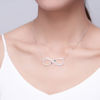 Picture of Infinity Name Necklace in 925 Sterling Silver for Couples
