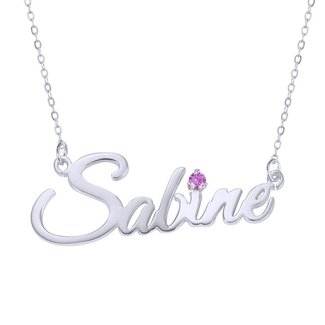 Picture of Personalized Name Necklace in 925 Sterling Silver Jewelry Gifts for Women