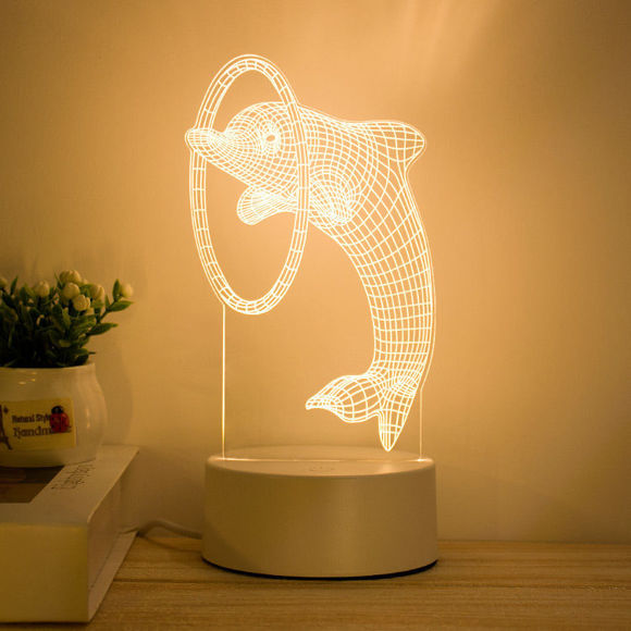 Picture of 3D Illusion LED Night Lights in Various Shapes