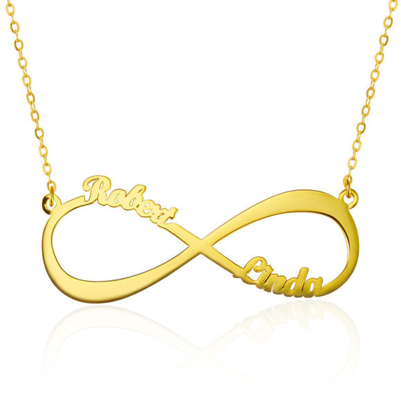 Picture of Infinity Name Necklace in 925 Sterling Silver
