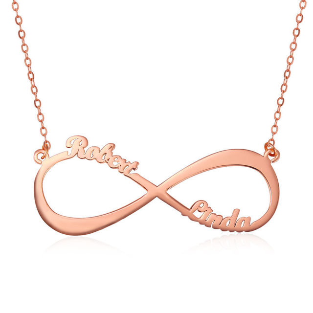 Picture of Infinity Name Necklace in 925 Sterling Silver