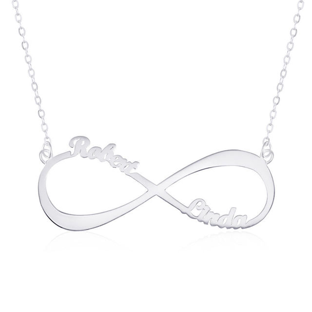 Picture of Infinity Name Necklace in 925 Sterling Silver