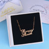 Bild von Personalized Two Line Name Necklace in 925 Sterling Silver