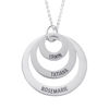 Picture of Personalized Disc Name Necklace in 925 Sterling Silver