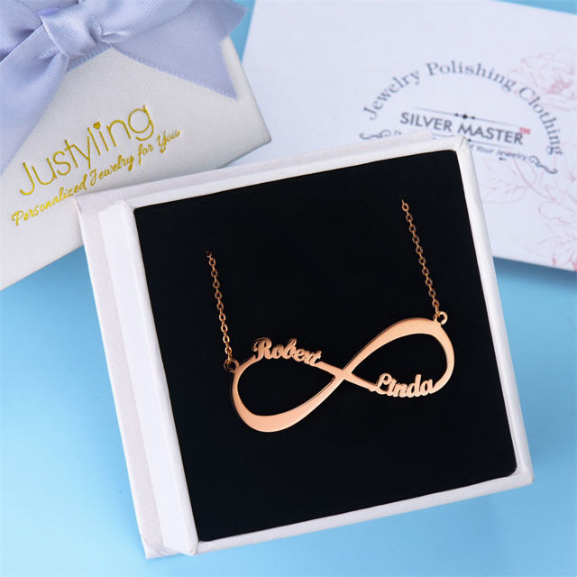 Picture of Infinity Name Necklace in 925 Sterling Silver