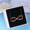 Picture of Infinity Sterling Silver Custom Made Any Name Pendant Necklace