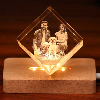 Bild von 3D Laser Kristall Geschenk in Diamond