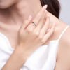 Bild von Personalisierter Ring aus 925er Sterlingsilber - Kundenspezifisches Typenschild mit Herzring