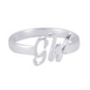 Picture of Two Letter 925 Sterling Silver Initial Open Ring