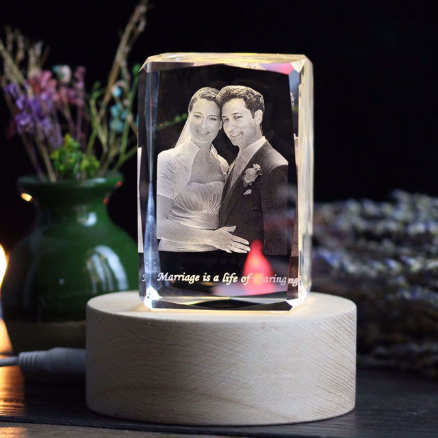 Picture of 3D Laser Crystal Gift in Portrait