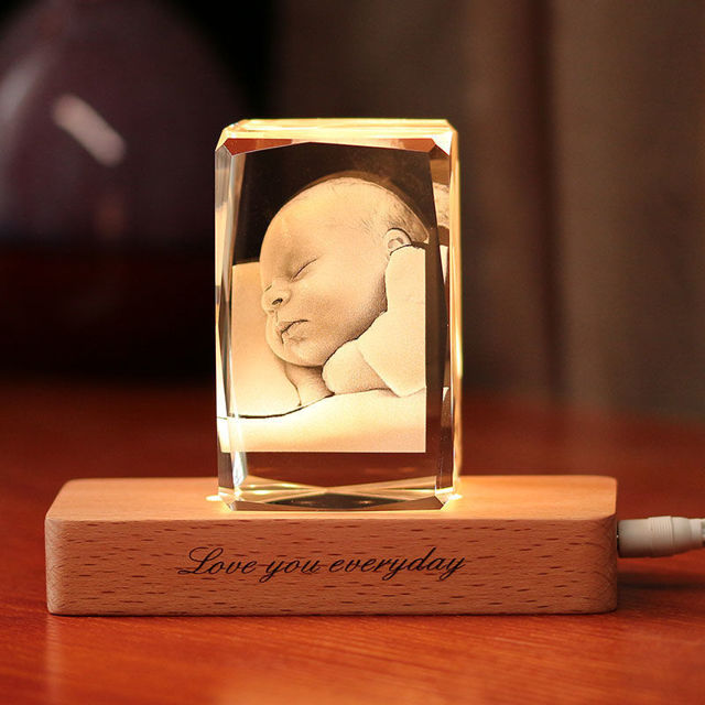 Picture of 3D Laser Crystal Gift in Portrait