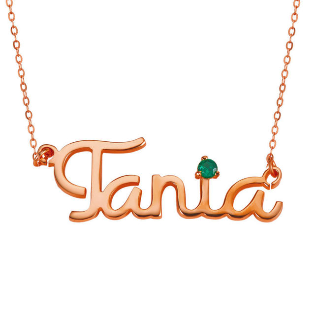 Picture of Personalized Cursive Name Necklace in 925 Sterling
