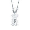 Picture of Engraved Charm with Dog Necklace in 925 Sterling Silver
