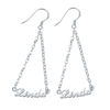 Picture of 925 Sterling Silver Personalized Name Earrings