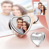 Picture of Heart Engraved Photo Charm in 925 Sterling Silver