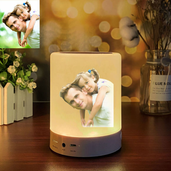 Picture of Personalized Bluetooth Audio Light with Photo & Text