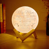 Picture of Personalized 3D Moon Lamp with Touch Control Touching Words for Mom (10cm-20cm)