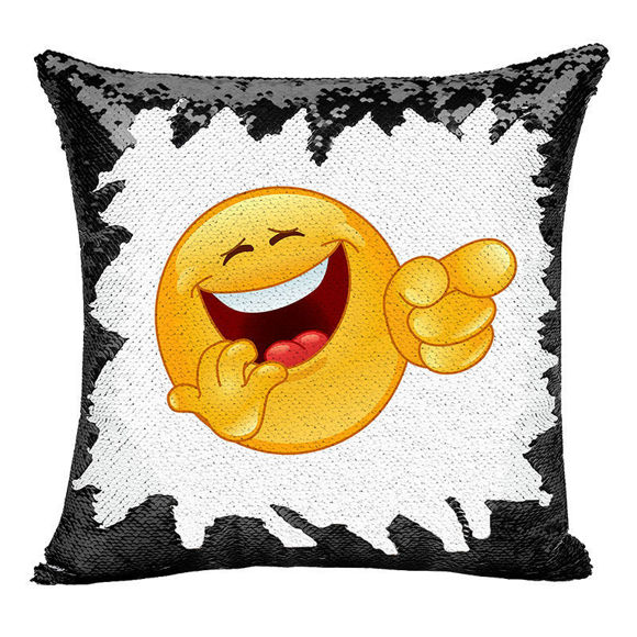Picture of Personalized Magic Photo Sequin Pillow - Shiny Gift Idea