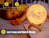 Imagen de Lámpara de luna 3D con control táctil o remoto: el mejor regalo para cumpleaños de bebés, niñas y niños