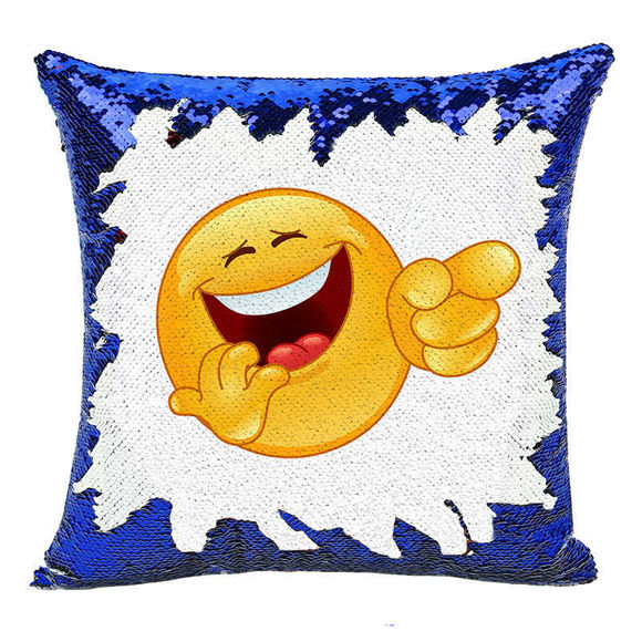 Picture of Magic Cartoon Photo Sequin Pillow With Personalized Name in Various Styles