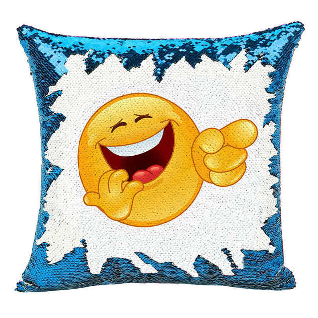 Picture of Magic Cartoon Photo Sequin Pillow With Personalized Name in Various Styles