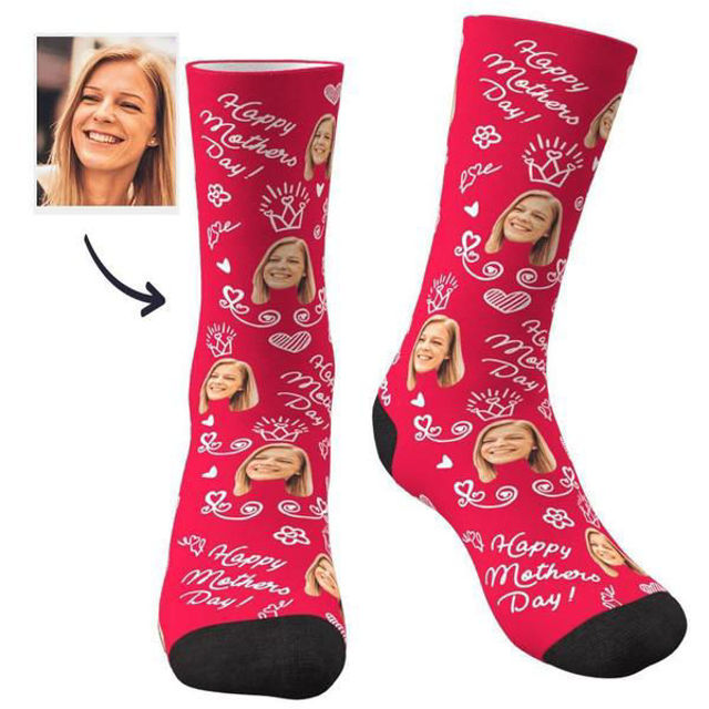 Picture of Custom Photo Socks - Mom