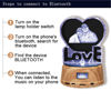 Imagen de Regalo de cristal láser 2D para el amor con base de luz de caja de música Bluetooth
