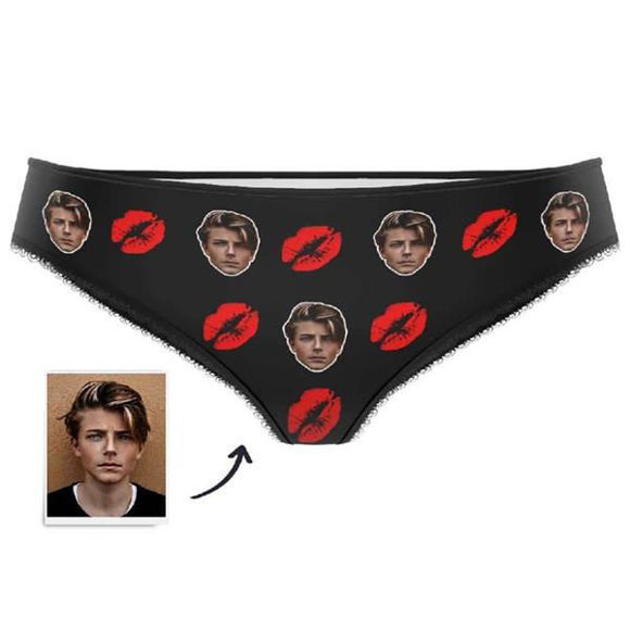 Picture of Custom Sweet Kiss Face Underwear For Women