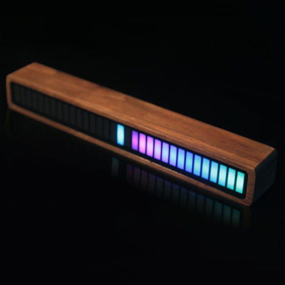 Imagen de Luz LED RGB reactiva para música - Lámpara de ritmo musical LED colorida