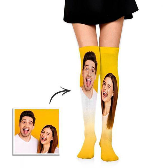 Picture of Personalized Over-knee Socks For Couple Gifts