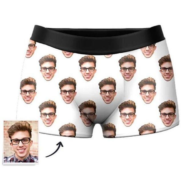 Picture of Custom Men's Boxer With Face Copy Pattern