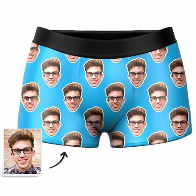 Picture of Custom Men's Boxer With Face Copy Pattern