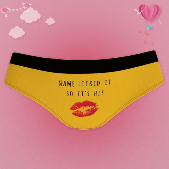 Picture of Custom Name Panty Gifts for Women