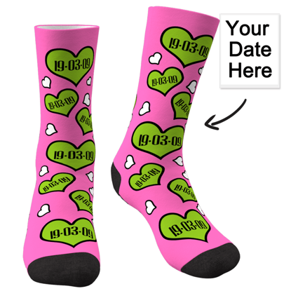 Picture of Custom Anniversary Socks For Gifts