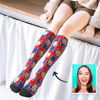 Picture of Personalized Knee High Printed Socks with UK Flag