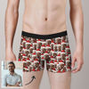 Picture of Custom Christmas Hat Face Mash Boxer Shorts For Gifts