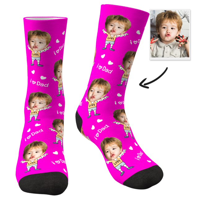 Picture of Custom Face Socks To The Dearest Daddy