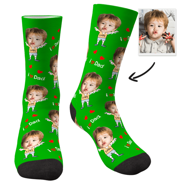 Picture of Custom Face Socks To The Dearest Daddy