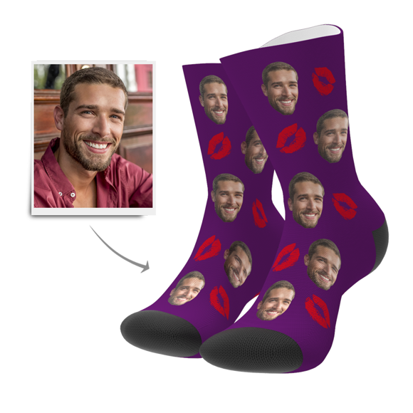 Picture of Custom Face Socks - Kiss