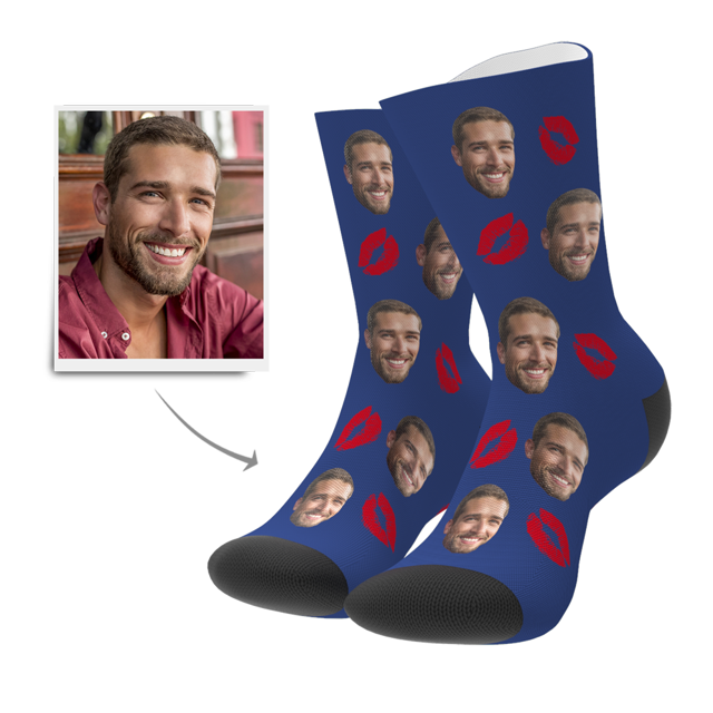 Picture of Custom Face Socks - Kiss