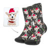 Picture of Custom Photo Socks With Christmas Snowman Hero
