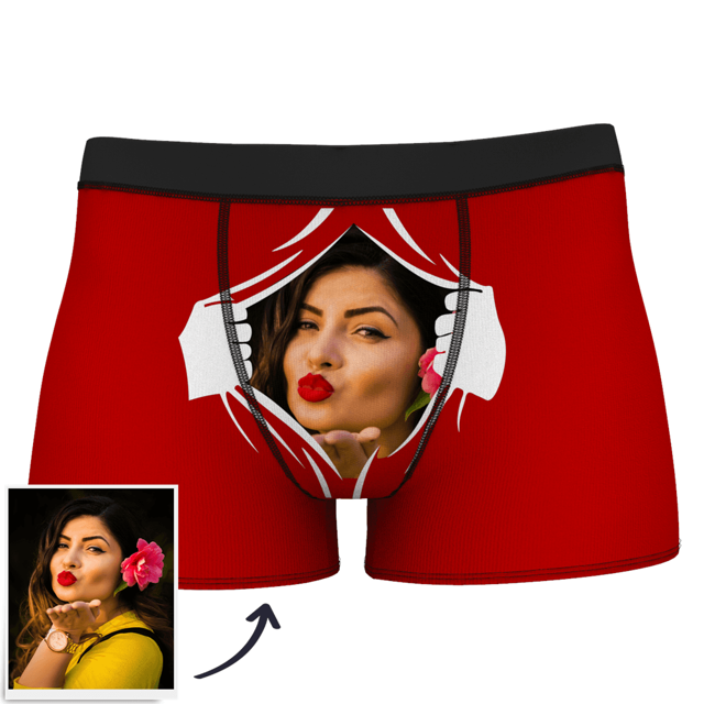 Picture of Custom Men's Boxer Shorts With Photo Face