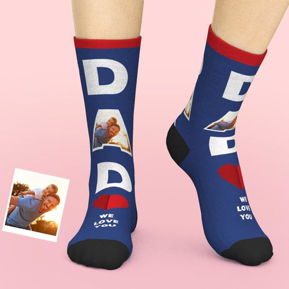 Imagen de Regalos personalizados de calcetines faciales para papá