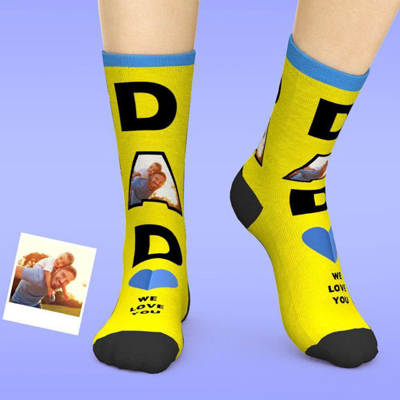 Imagen de Regalos personalizados de calcetines faciales para papá