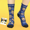 Picture of Custom Face Socks - I Love You Daddy