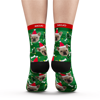 Imagen de Calcetines de Navidad personalizados con foto de perro con tu texto
