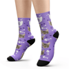 Picture of Custom Photo Socks With Your Text - Lovely Cat